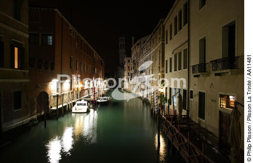 Venise de nuit. - © Philip Plisson / Plisson La Trinité / AA11481 - Nos reportages photos - Venise