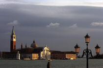 The San Giorgio Maggiore church of Venice. © Philip Plisson / Plisson La Trinité / AA11497 - Photo Galleries - Sky