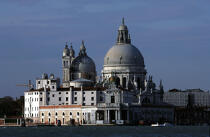 L'Eglise Santa Maria della Salute à Venise. © Philip Plisson / Plisson La Trinité / AA11538 - Nos reportages photos - Monument religieux