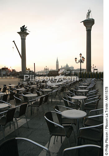 Place Saint Marc To Venice. - © Philip Plisson / Plisson La Trinité / AA11578 - Photo Galleries - Venice