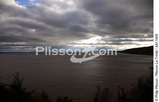 Baie de Fundy. - © Philip Plisson / Plisson La Trinité / AA11609 - Nos reportages photos - Ciel gris