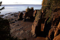 Baie de Fundy. © Philip Plisson / Plisson La Trinité / AA11620 - Nos reportages photos - Rocher