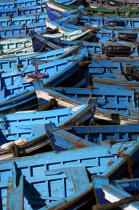 Bateaux de pêche à Essaouira. © Philip Plisson / Plisson La Trinité / AA11626 - Nos reportages photos - Essaouira