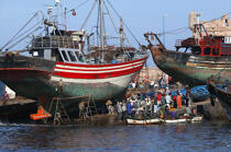 Fishing boats in Essaouira. © Philip Plisson / Plisson La Trinité / AA11628 - Photo Galleries - Fisherman