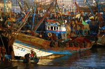 Bateau de pêche à Essaouira. © Philip Plisson / Plisson La Trinité / AA11642 - Nos reportages photos - Maroc