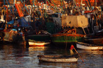 Bateau de pêche à Essaouira. © Philip Plisson / Plisson La Trinité / AA11643 - Nos reportages photos - Maroc