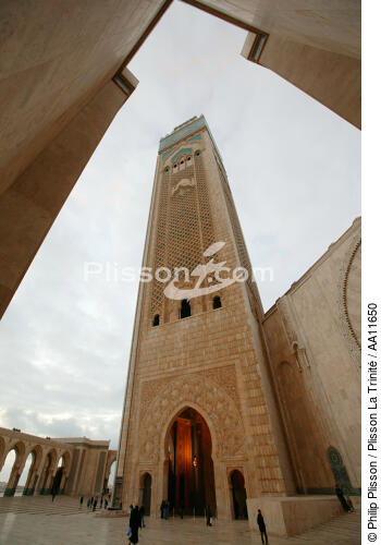 La Mosquée Hassan II à Casablanca. - © Philip Plisson / Plisson La Trinité / AA11650 - Nos reportages photos - Maroc