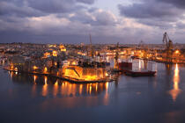 Sight of the ramparts of Valletta. © Philip Plisson / Plisson La Trinité / AA11681 - Photo Galleries - Malta