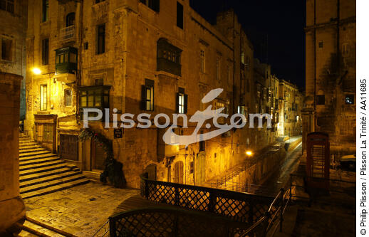 Dans les rues de La Vallette. - © Philip Plisson / Plisson La Trinité / AA11685 - Nos reportages photos - La Vallette