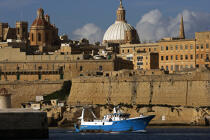 L'Eglise St Paul à La Vallette. © Philip Plisson / Pêcheur d’Images / AA11695 - Nos reportages photos - Les couleurs de Malte