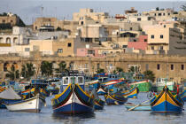 Bateaux au port. © Philip Plisson / Plisson La Trinité / AA11727 - Nos reportages photos - Malte