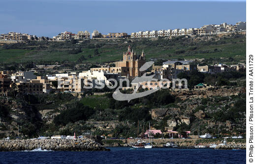 L'île de Gozo. - © Philip Plisson / Plisson La Trinité / AA11729 - Nos reportages photos - Rocher