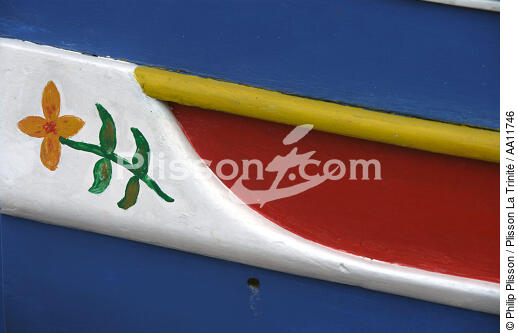Peintures sur les coques de bateaux maltais. - © Philip Plisson / Plisson La Trinité / AA11746 - Nos reportages photos - Etrave