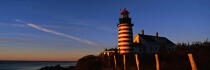 Le phare de Quoddy Head dans l'Etat du Maine. © Philip Plisson / Plisson La Trinité / AA11748 - Nos reportages photos - Phare [Maine]