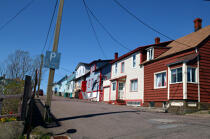 Rue de Saint- Pierre et Miquelon. © Philip Plisson / Plisson La Trinité / AA11860 - Nos reportages photos - Beau temps