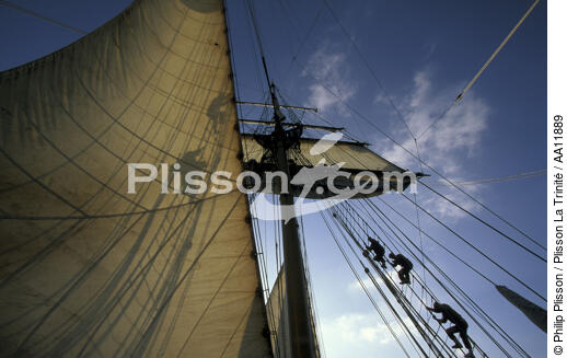 The Esmeralda. - © Philip Plisson / Plisson La Trinité / AA11889 - Photo Galleries - Four-masted schooner