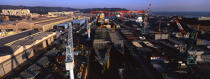 Shipyards Hyundai in Ulsan. © Philip Plisson / Plisson La Trinité / AA12101 - Photo Galleries - Naval repairs