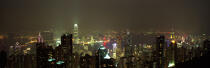 Hong Kong de nuit. © Philip Plisson / Plisson La Trinité / AA12103 - Nos reportages photos - Nuit