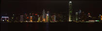 Hong Kong de nuit. © Philip Plisson / Plisson La Trinité / AA12106 - Nos reportages photos - Ville