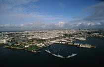 The port of Brest. © Philip Plisson / Plisson La Trinité / AA12140 - Photo Galleries - Town