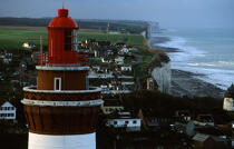 The lighthouse of Ault. © Philip Plisson / Plisson La Trinité / AA12163 - Photo Galleries - Ault