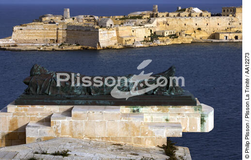 Malta. - © Philip Plisson / Plisson La Trinité / AA12273 - Photo Galleries - Statue
