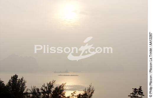 Baie d'Along, Vietnam. - © Philip Plisson / Plisson La Trinité / AA12287 - Nos reportages photos - La Baie d'Along, Vietnam