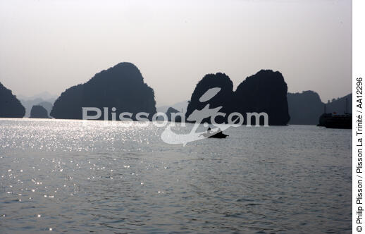 Boat in Along bay. - © Philip Plisson / Plisson La Trinité / AA12296 - Photo Galleries - Ha Long Bay