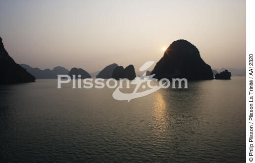 La baie d'Along. - © Philip Plisson / Plisson La Trinité / AA12320 - Nos reportages photos - Vietnam