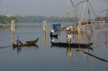 Les Backwaters du Kérala. © Philip Plisson / Plisson La Trinité / AA12556 - Nos reportages photos - Ville [Kerala]