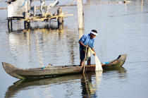 Les Backwaters du Kérala. © Philip Plisson / Plisson La Trinité / AA12558 - Nos reportages photos - Materiel de pêche