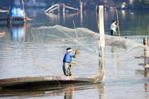 Les Backwaters du Kérala. © Philip Plisson / Plisson La Trinité / AA12560 - Nos reportages photos - Materiel de pêche