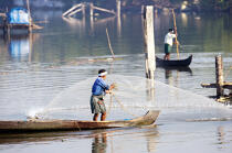 Backwaters of Kérala. © Philip Plisson / Plisson La Trinité / AA12562 - Photo Galleries - Fishing equipment