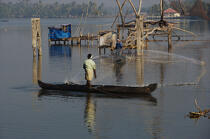 Les Backwaters du Kérala. © Philip Plisson / Plisson La Trinité / AA12568 - Nos reportages photos - Kerala