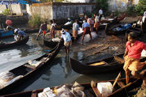 Dans le port de Cochin. © Philip Plisson / Plisson La Trinité / AA12597 - Nos reportages photos - Pirogue