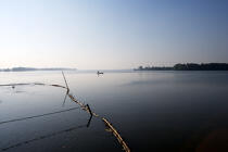 Les backwaters dans le Kérala. © Philip Plisson / Plisson La Trinité / AA12598 - Nos reportages photos - Pirogue