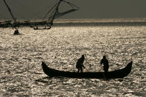 Fishing in Cochin. © Philip Plisson / Plisson La Trinité / AA12600 - Photo Galleries - Fishing equipment