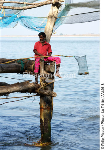 Cochin. - © Philip Plisson / Plisson La Trinité / AA12618 - Nos reportages photos - Filet de pêche