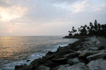 La côte près de Kollam. © Philip Plisson / Plisson La Trinité / AA12619 - Nos reportages photos - Ville [Kerala]
