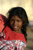 Enfant sur la plage de Kollam. © Philip Plisson / Plisson La Trinité / AA12633 - Nos reportages photos - Inde