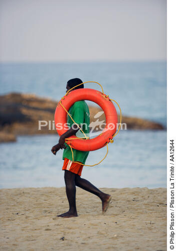 On the beach of Kovallam. - © Philip Plisson / Plisson La Trinité / AA12644 - Photo Galleries - Kovalam