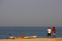 On the beach of Kovallam. © Philip Plisson / Plisson La Trinité / AA12650 - Photo Galleries - State [India]