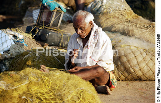 Vilinjan. - © Philip Plisson / Plisson La Trinité / AA12665 - Photo Galleries - Inshore Fishing in Kerala, India