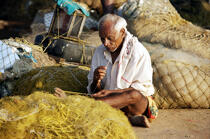 Vilinjan. © Philip Plisson / Pêcheur d’Images / AA12665 - Nos reportages photos - La petite pêche au Kerala, Inde du sud