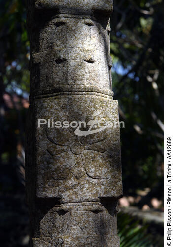 Statue dans le jardin d'un hotel à Vilinjan. - © Philip Plisson / Plisson La Trinité / AA12689 - Nos reportages photos - Hotel