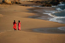 Sur la plage à Vilinjam. © Philip Plisson / Plisson La Trinité / AA12699 - Nos reportages photos - Inde