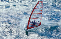Wind surfer. © Philip Plisson / Plisson La Trinité / AA12708 - Nos reportages photos - Planche à voile