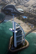 Le Burj Al Arab à Dubai. © Philip Plisson / Plisson La Trinité / AA12765 - Nos reportages photos - Hotel