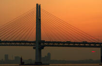 Baie de Tokyo - Pont de Yokohama © Philip Plisson / Plisson La Trinité / AA12815 - Nos reportages photos - Yokohama