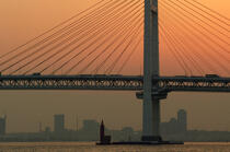 Baie de Tokyo - Pont de Yokohama © Philip Plisson / Plisson La Trinité / AA12816 - Nos reportages photos - Yokohama